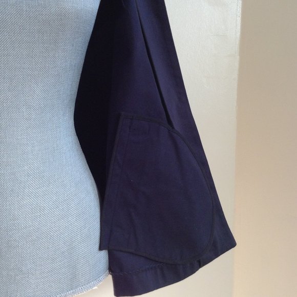 NEW Joes Jeans Short Sleeve Cotton Trench Coat Jacket Navy Blue XS - Picture 11 of 13